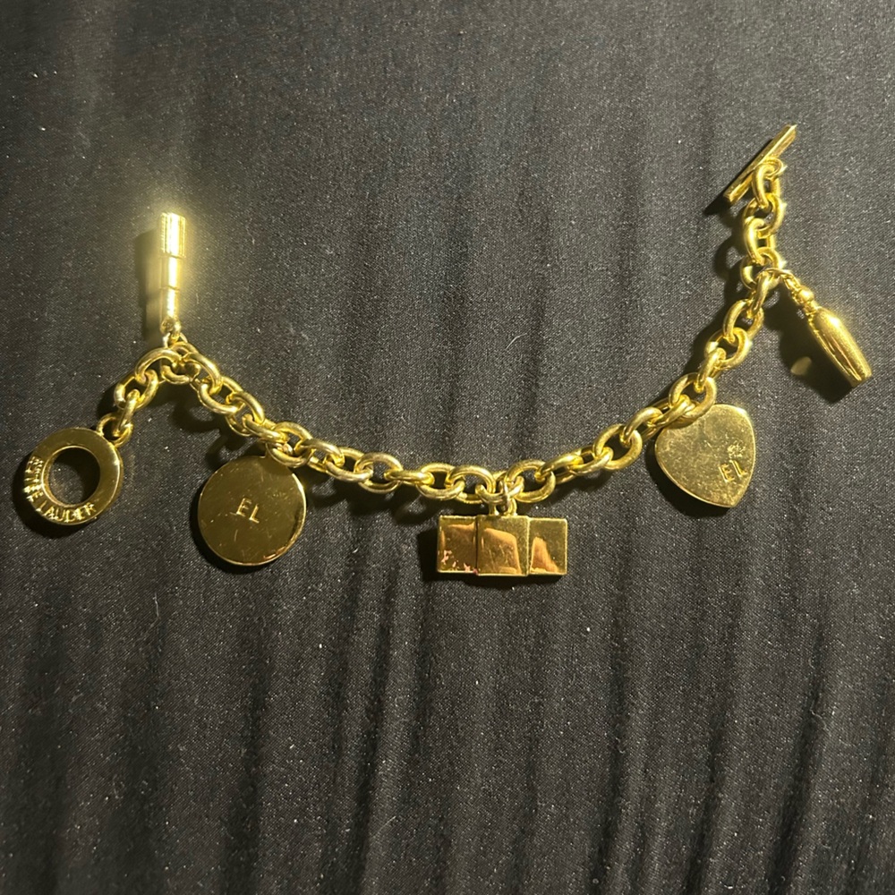 Vintage Estée Lauder gold toned bracelet